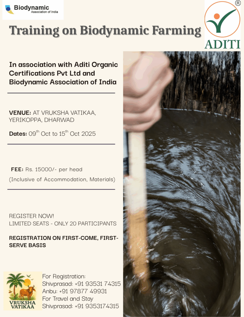 Training on Biodynamic Farming - Biodynamics